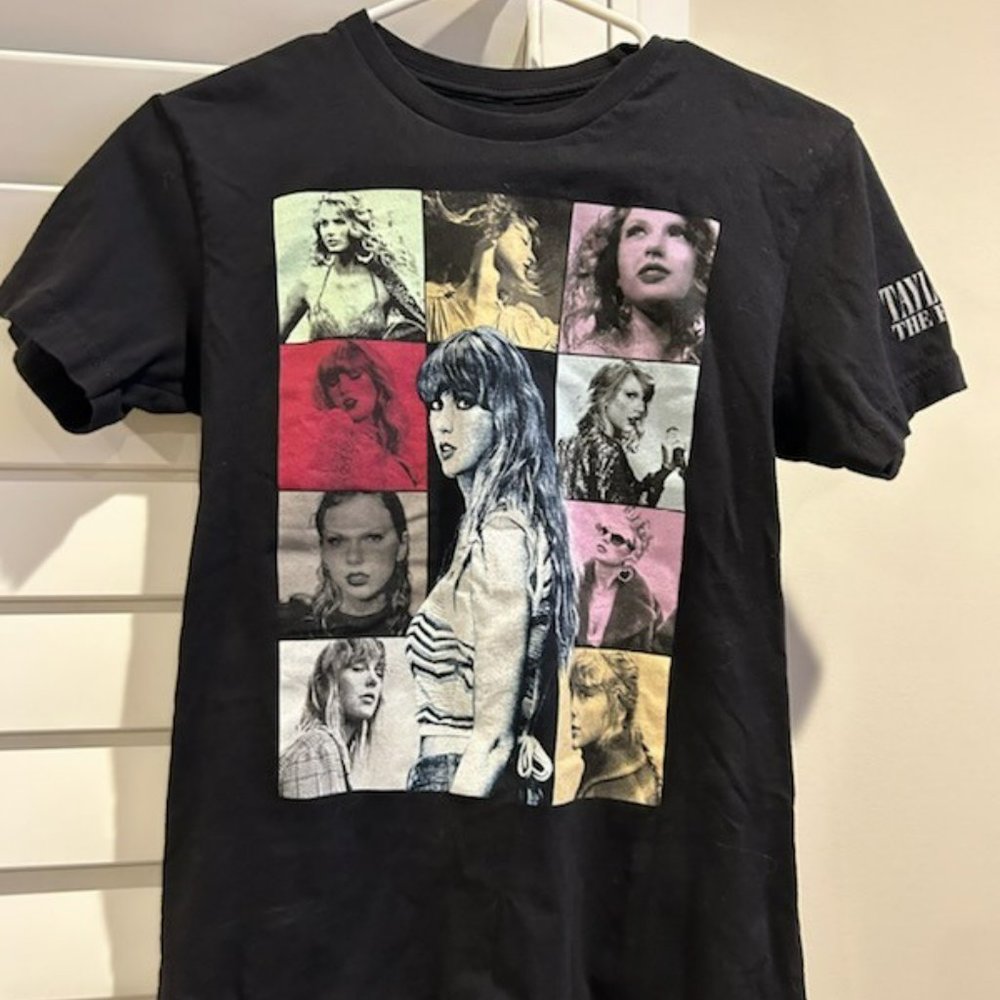 Taylor Swift Eras Tour Black Tee, women's XS
